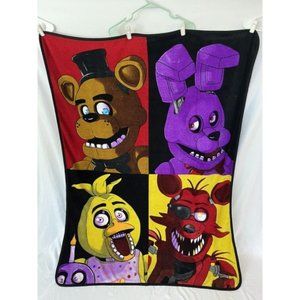 Five Nights at Freddy's Throw Blanket 46"x60" Video Game Fleece Throw Blanket